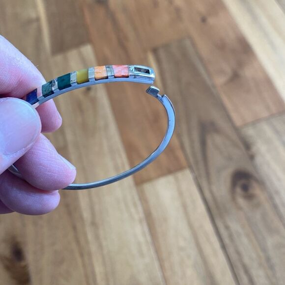 Sterling  silver/stone bracelet - Picture 5 of 6
